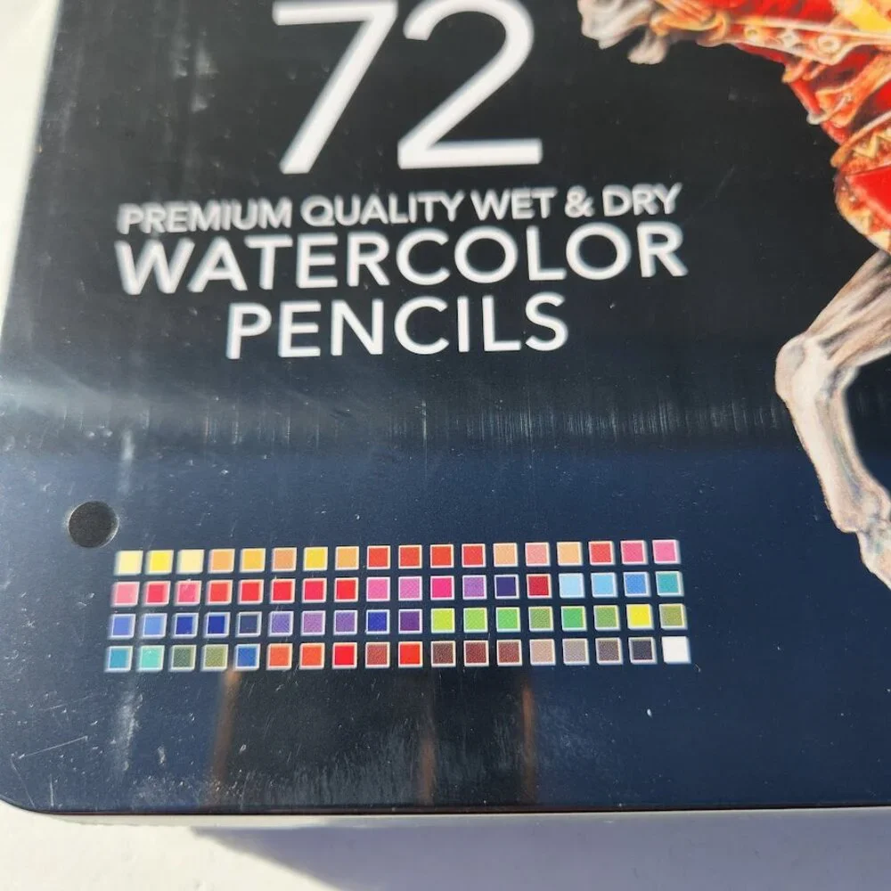 NEW CASTLE ARTS Art Supplies 72 Watercolor Pencils School Supplies Arts and Craf